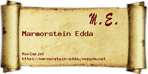 Marmorstein Edda névjegykártya